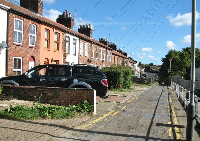 Terraced houses on Alma Terrace