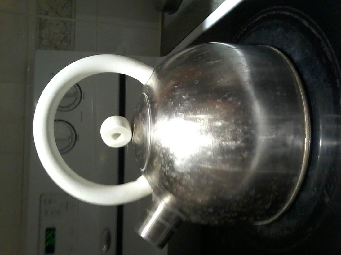A kettle on a stove