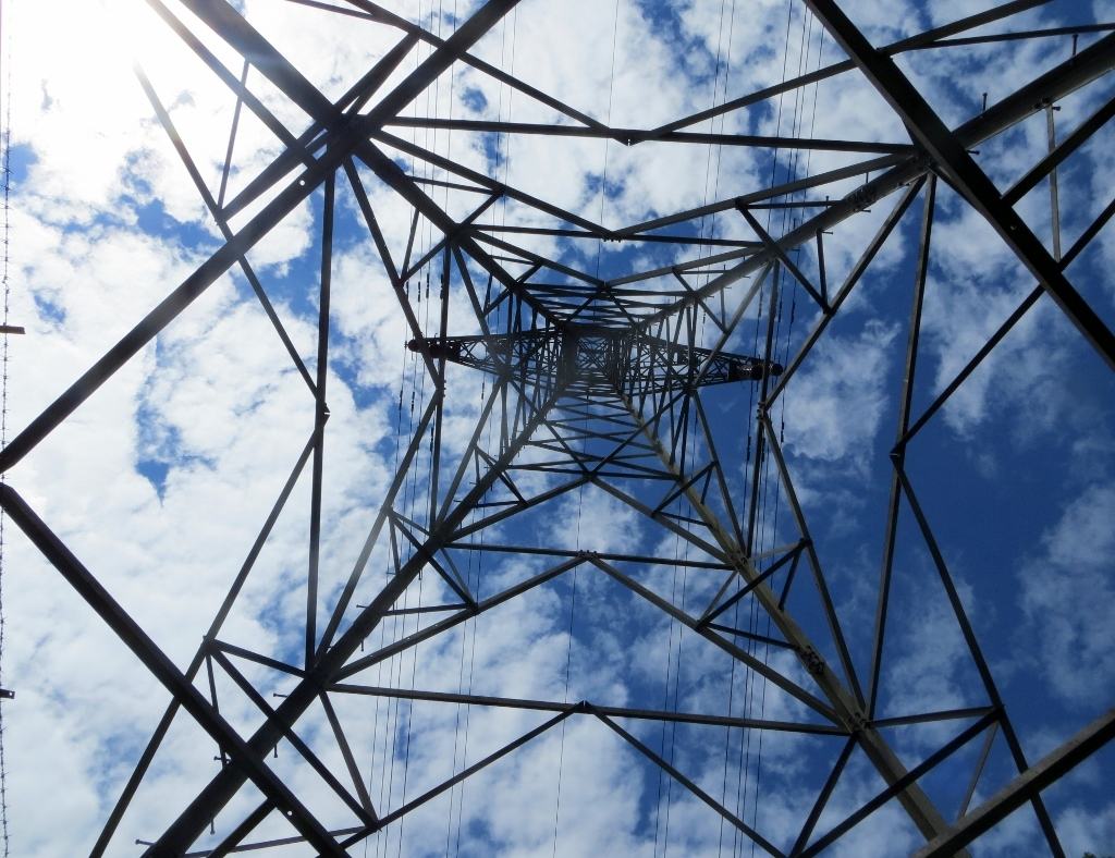 An electricity pylon