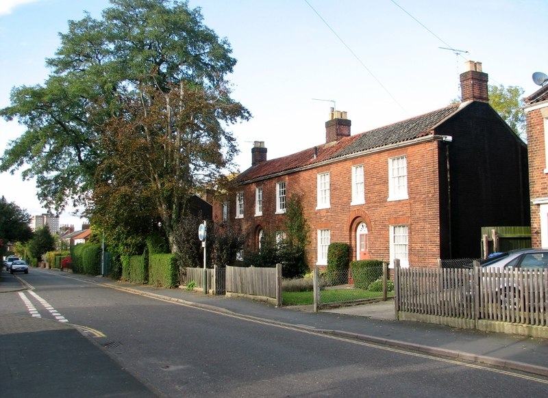 Terraced houses in Norwich