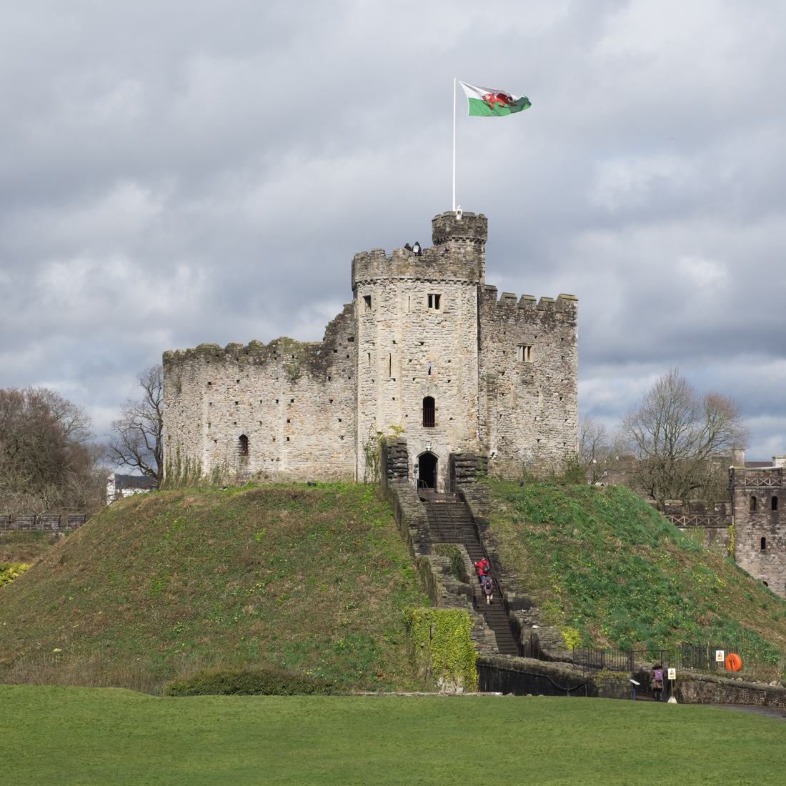The keep of Cardiff Castle